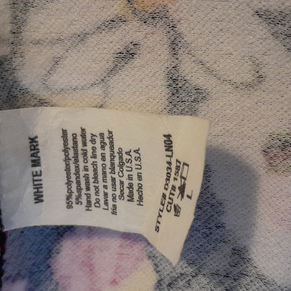 White Mark sleeveless flower pattern dress. Size large. - Picture 3 of 7